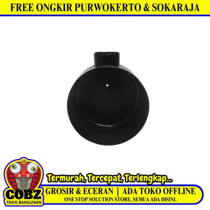 5/8 IN / SIDO IB Tee Dus Cabang 1 Way Tempat Kabel Plastik PVC Hitam