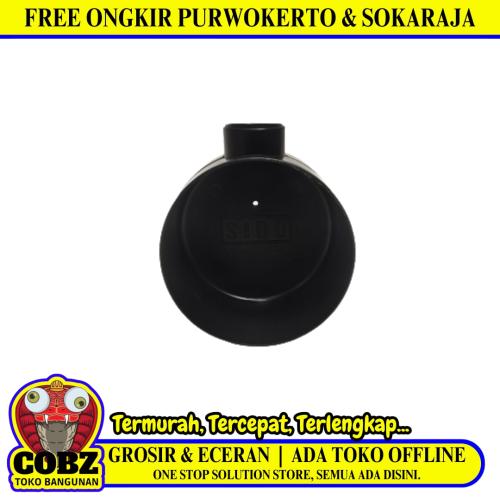 5/8 IN / SIDO IB Tee Dus Cabang 1 Way Tempat Kabel Plastik PVC Hitam