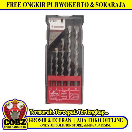 4 MM - 10 MM / DT Masonry Drill Bits Mata Bor Beton Tembok 5 Pcs Set