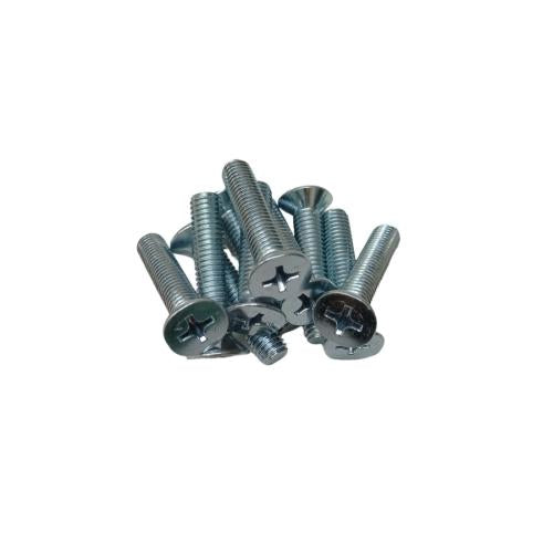 M 6 x 15 MM / NM Baut JP Kepala Pentol Bulat Plus Putih Biji