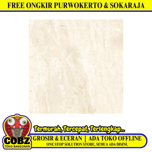 50 CM x 50 CM / UNO ALPEN Keramik Lantai Rumah Glossy Beige Dus