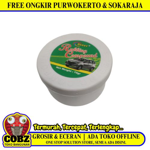 70 G / STEER Rubbing Compound Kompon Penghilang Gores Cat Eceran
