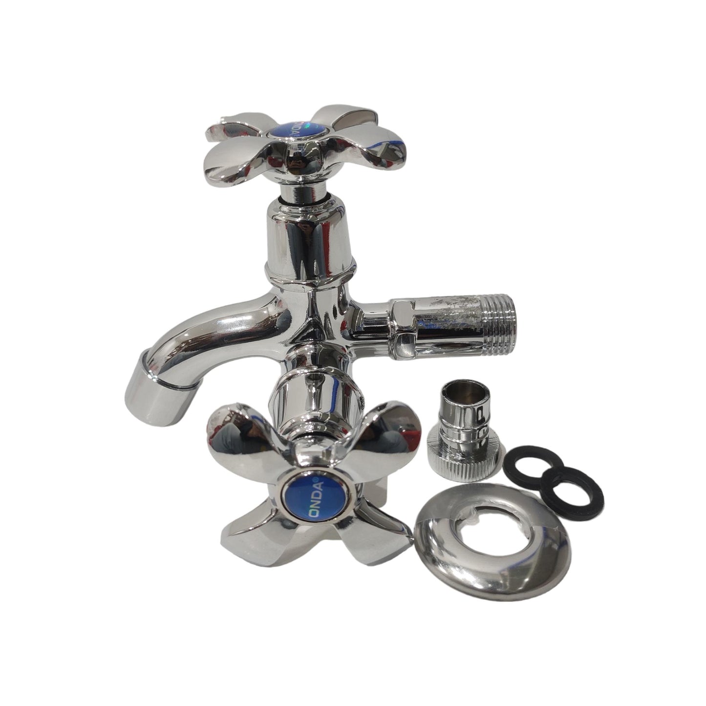 1/2 IN / ONDA Kran Air Cabang Double Shower Mesin Cuci Stainless