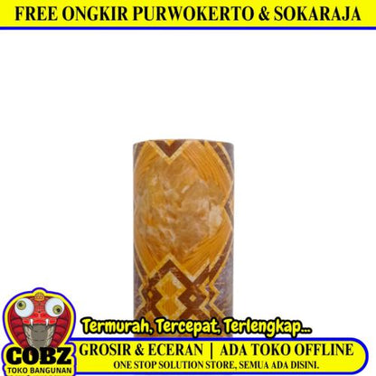 120 CM x 15 M / NANYA CMX 001 001 Karpet Perlak Lantai Meja Vinyl PVC Brown Roll