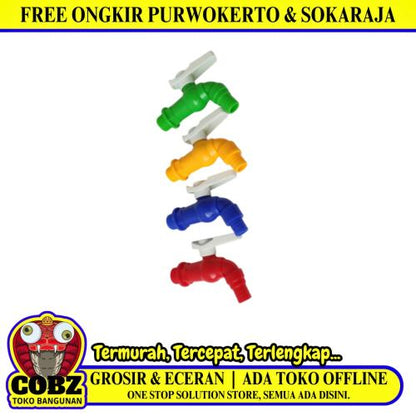 1/2 INCH / ISCO Kran Air Tembok Taman Kamar Mandi Plastik PVC