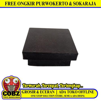 4 CM x 4 CM / TM Karet Pengaman Kaki Rak Besi Hollow Holo Kotak