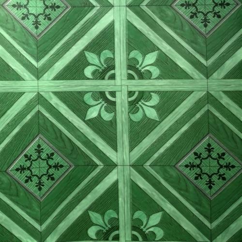 120 CM / TM Karpet Perlak Lantai Meja Vinyl PVC Green Meter