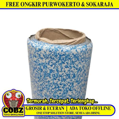 120 CM x 15 M / SHIZUOKA 02 Karpet Perlak Lantai Meja Vinyl PVC Biru Roll