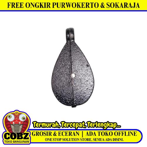 1 1/2 IN / NM Kerekan Katrol Burung Timba Sumur Besi Hitam