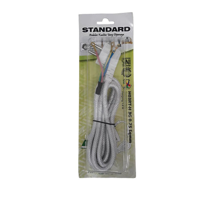 180 CM / STANDARD Kabel Jek Setrika Gosokan 3 Kabel