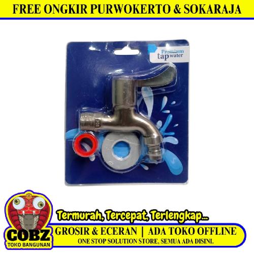 1/2 IN / PREMIUM KTT 6101 Kran Air Taman Kamar Mandi Mesin Cuci Stainless