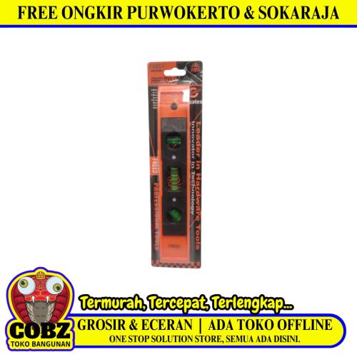 9 IN / FREED  Penggaris Waterpass Alat Ukur Kemiringan Aluminium
