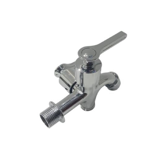 1/2 IN / FAUCET 30001 - 5 Kran Air Cabang Double Shower Mesin Cuci Stainless