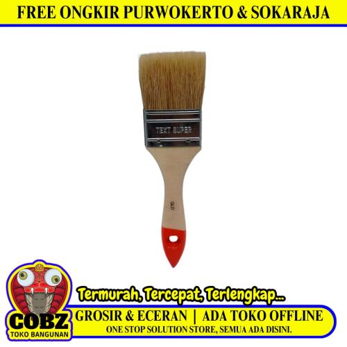 2 IN / GLD Kuas Cat Tembok Kayu Besi Air Acyrlic Paint Brush