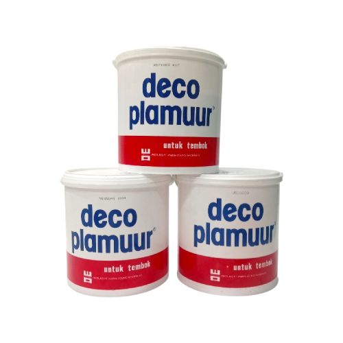 5 KG / DECOLITH DECO PLAMUR  Plamir Cat Dasar Tembok Beton Plafon Water Based Paint Galon