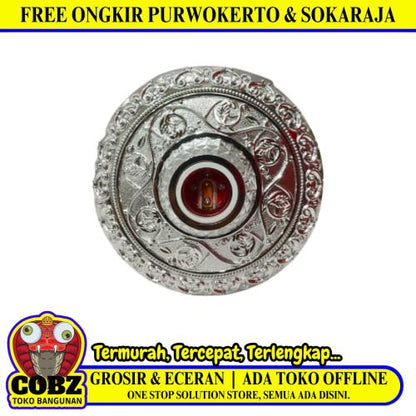 TRM 1832 Fitting Tempat Lampu Plafon Atap Tempel Motif Besar Warna