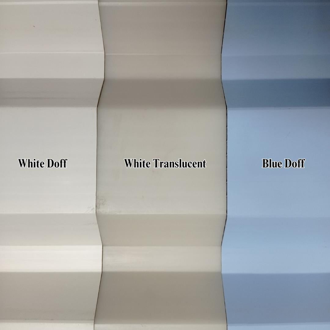 10 MM x 830 MM x 6 M / ALDERON RS 830 Atap U PVC Double Layer White Translucent Lembar