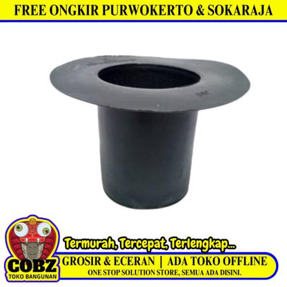 2 1/2 IN / NM Torong Corong Pipa Karpet Talang Air Karet Hitam