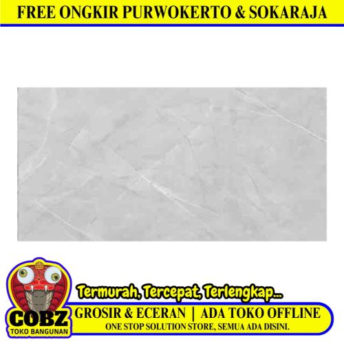 60 CM x 120 CM / SERENITY ARMANI GREY Granit Dinding Kamar Mandi Glossy Dus