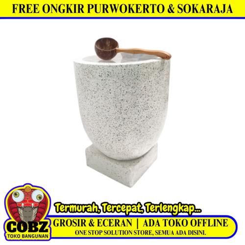 45 CM x 45 CM x 60 CM / BT MINI CAPSUL Bak Mandi Teraso Jenis Teraso Asli 90 L