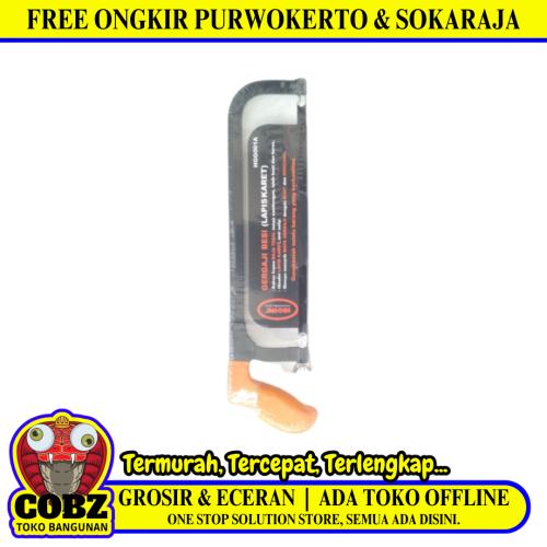 18 IN / HIOSHI Gergaji Gendewa Gorok Potong Besi Logam Gagang Karet