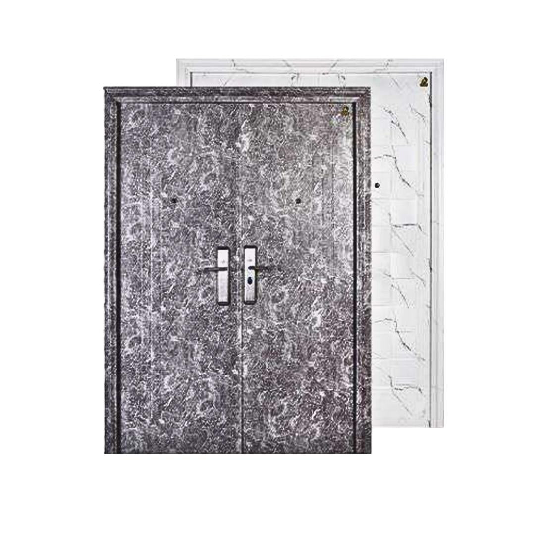 5 CM x 150 CM x 210 CM / FORTRESS MRBL FORT 150.12 DOUBLE Pintu Kamar Mandi Baja Abu Set