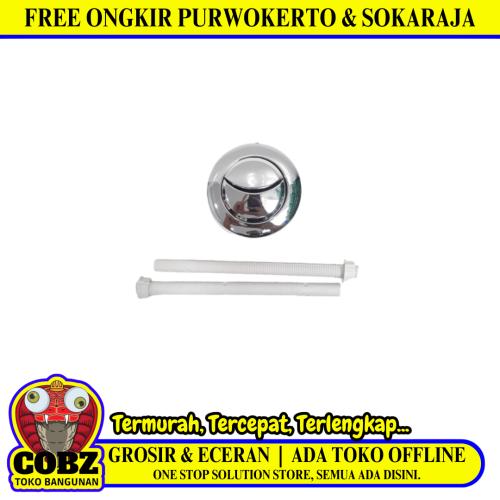 HOMENEEDS Tombol Flush Kloset Monoblok Dual Flush Bulat Set