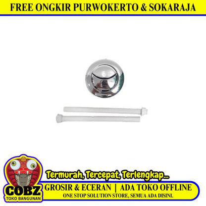 HOMENEEDS Tombol Flush Kloset Monoblok Dual Flush Bulat Set