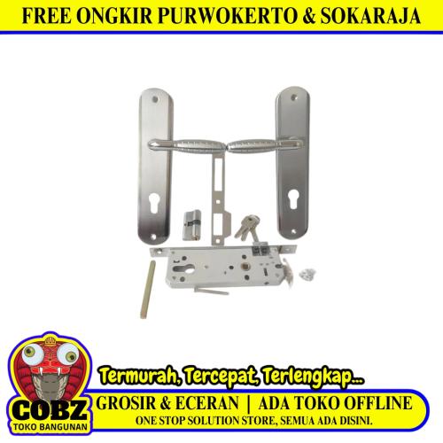 HSJ H 901 SN / CP Handle Door Lock Tarikan Handle Kunci Pintu Besar Set