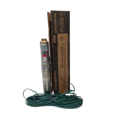 0.5 PK x 4 IN x 33 M / WASSER SD-P405K Pompa Celup Sumur Bor Submersible Satelit Set