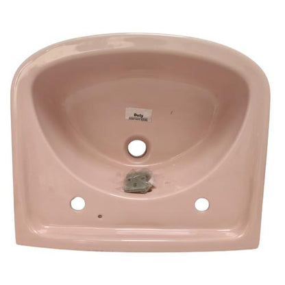 38 CM x  X 25 CM / DUTY Wastafel Tempat Cuci Tangan Pink Keramik