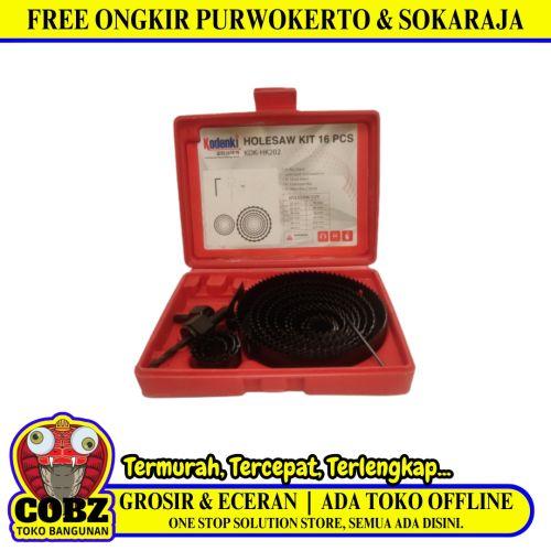 19 -127 MM / KODENKI Hole Saw Mata Bor Hidroponik Pelubang Kayu 16 Pcs Set