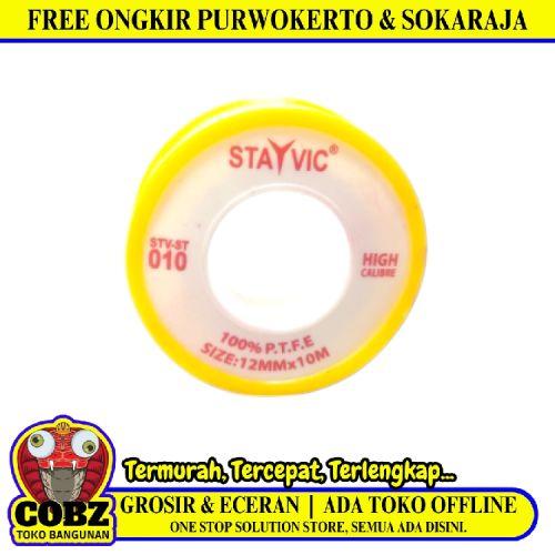 10 M / STAYVIC Seal Tape Siltip TBA Selotip Siltip Isolasi Kran Air
