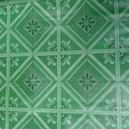 120 CM x 15 M / NANYA CMCK 001 510 Karpet Perlak Lantai Meja Vinyl PVC Green Roll