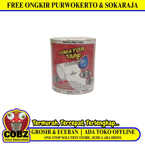10 CM x 1.52 M / JIMATOR Lakban Ajaib Anti Bocor Waterproofing White Roll