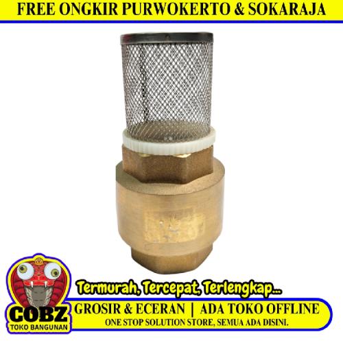 1 1/4 IN / ONDA Foot Klep Valve Saringan Pipa Pompa Torrent Kuningan