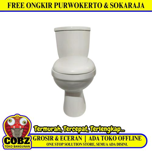 65 CM x 37 CM x 70 CM / VOLK  Monoblok Kloset Duduk Tangki Putih Set