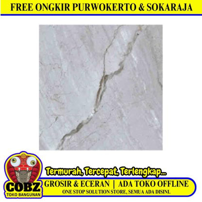 60 CM x 60 CM/SERENITY AMINA DARK GREY Granit Lantai Rumah Glossy Dus