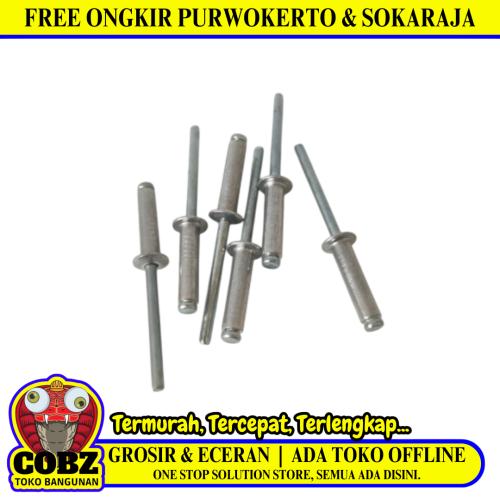 4.8 MM x 19 MM / SIP SP. 675 Paku Rivet Keling Tang Rivet Ecer Biji