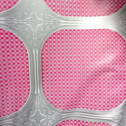 120 CM x 15 M / COBZ Karpet Perlak Lantai Meja Vinyl PVC Pink Roll