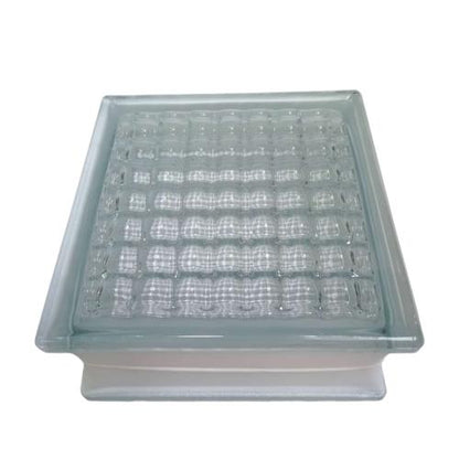 190 MM x 190 MM x 95 MM / MULIA CANDI Glassblock Rooster Blok Kaca Biji