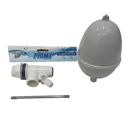3/4 IN / PRIMY Floating Valve Pelampung Bola Air Torrent PVC Plastik Set