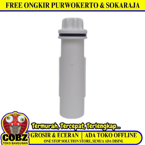 1 IN / GNP Tutup Sumpel Slontong Pembuangan Bak PVC Putih