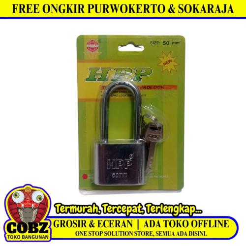 50 MM / HPP Gembok Pintu Pagar Padlock Anti Maling Leher Panjang