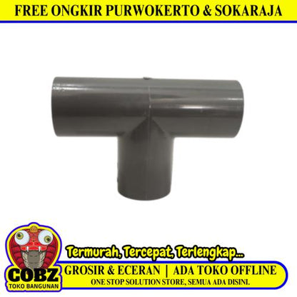3/4 IN / RUCIKA AW AW Tee Sambungan Fitting Pipa PVC