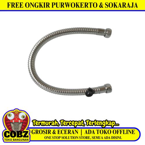 1/2 IN X 50 CM / MAGNUM Selang Fleksibel Sink Hose Kloset Spiral Stainless