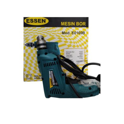 ESSEN EO160B 10 Mesin Bor Tangan Drill 2 Way Kabel Set