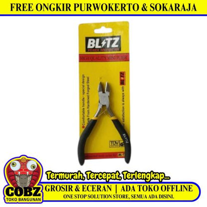 4 1/2 IN / BLITZ  Tang Potong Kawat Kabel Diagonal Cutting Pliers