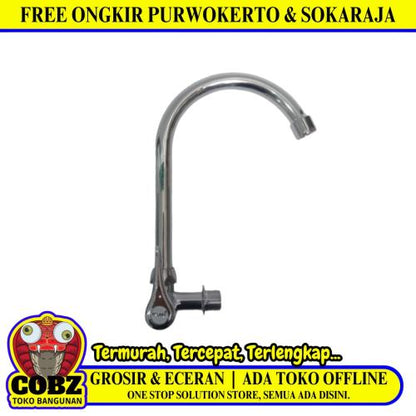 1/2 IN / RELAXA 003 Kran Angsa Sink Bak Cuci Piring Tembok Stainless