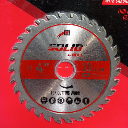 4 IN x T 30 / SOLID Circular Saw Mata Gerinda Potong Kayu Wood Cutting